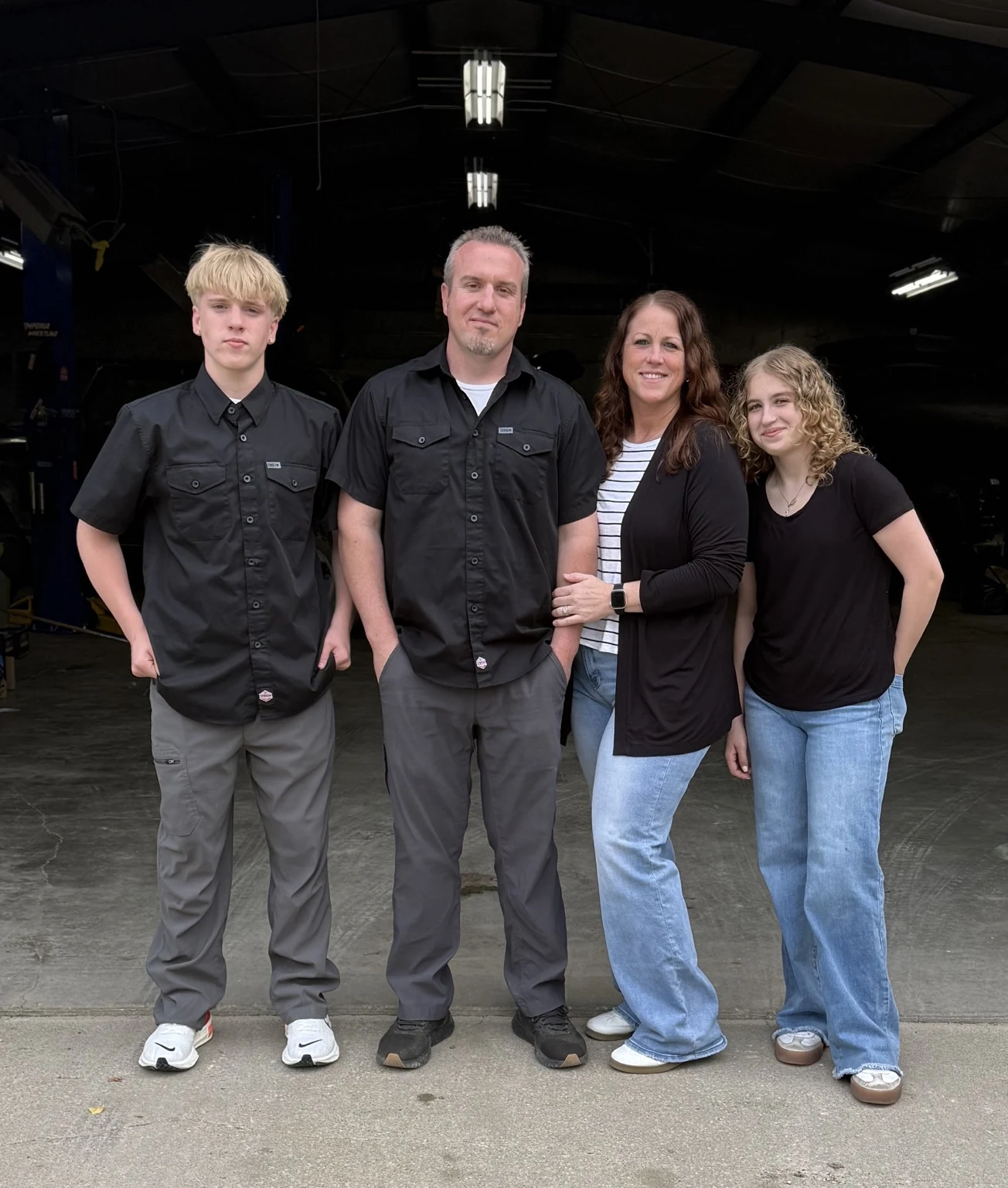 Crosby Car Care team outside the shop